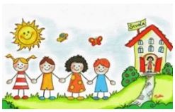 Bambini che vanno a scuola